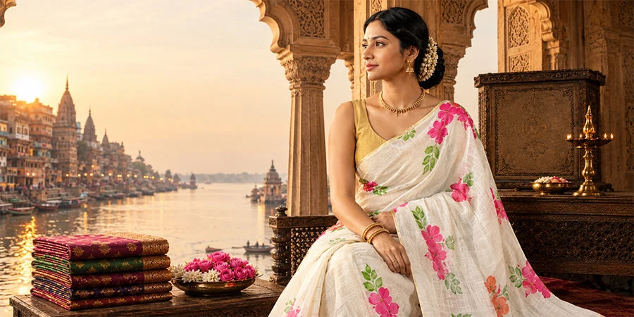Cotton vs Linen Sarees for Summer: How to Pick the Right One for Your Day